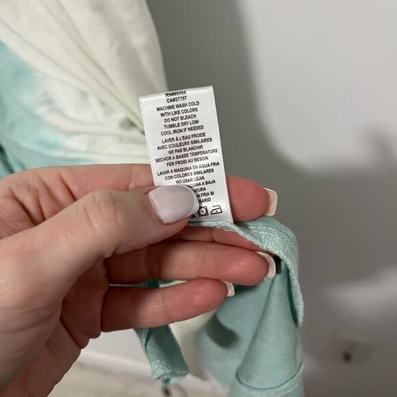 NEW RVCA Blue & White Sucker Punched Mini Dress Size Small - Picture 8 of 10